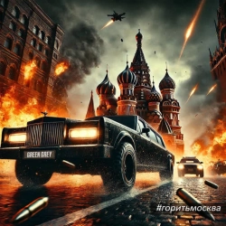 Обкладинка: Горить москва, або ми їдем на лімо 2025